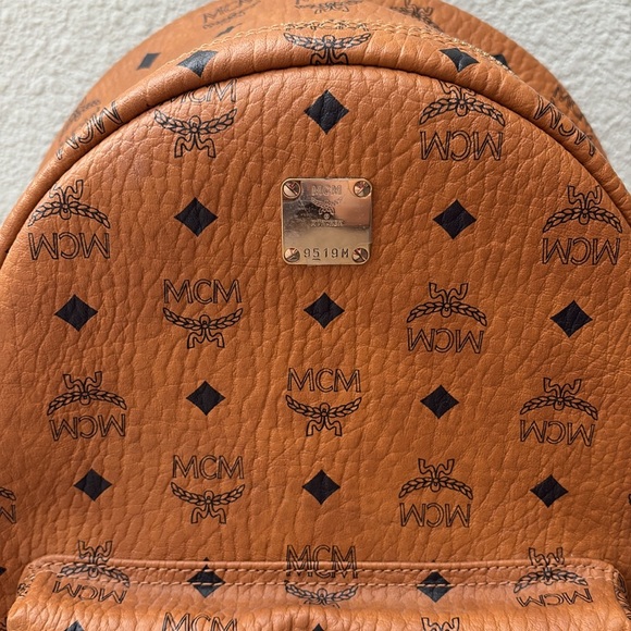 MCM Stark Visetos Small Side-Stud Backpack, EUC - Picture 2 of 10